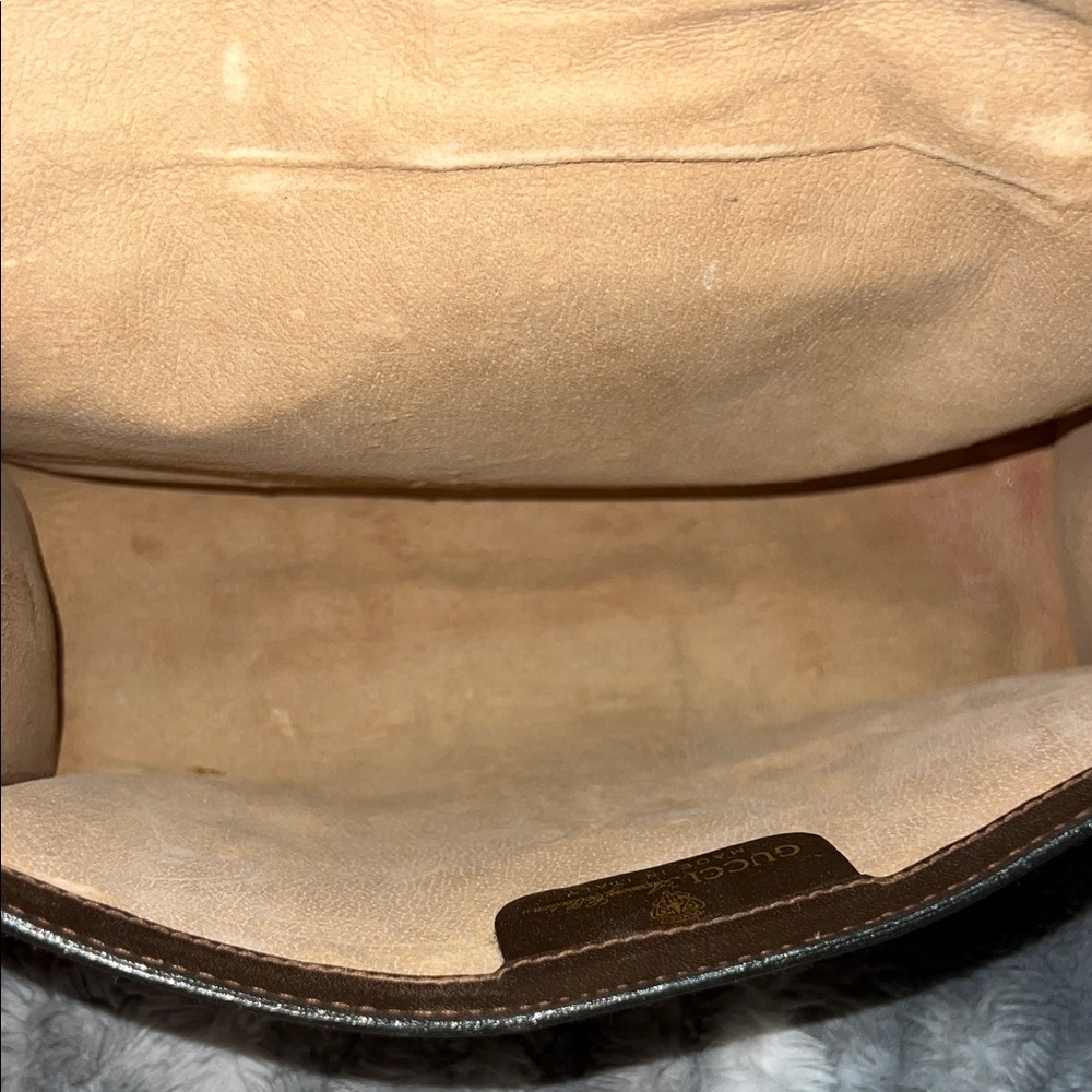 Brown Suede Gucci Ophidia Clutch - Picture 8 of 16
